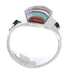 Sterling Silver Southwestern Multicolor Ring Size 6-1/4 EX61096